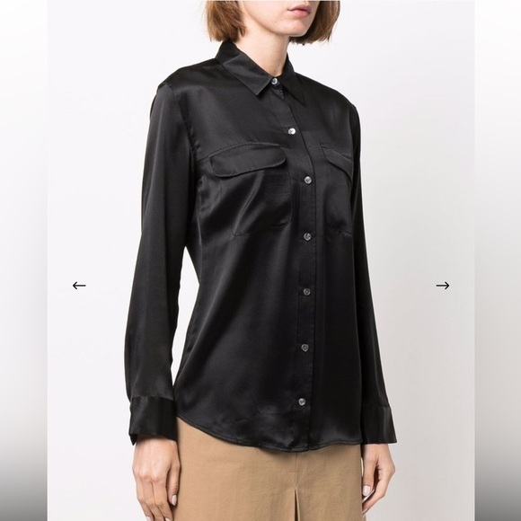 Equipment Signature Long Sleeve Button Down Size Medium - Picture 3 of 7